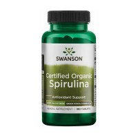 Certified Organic Spirulina 500 mg (180 tabs)