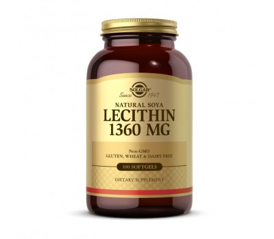 Lecithin 1360 mg Natural Soya (100 softgels)