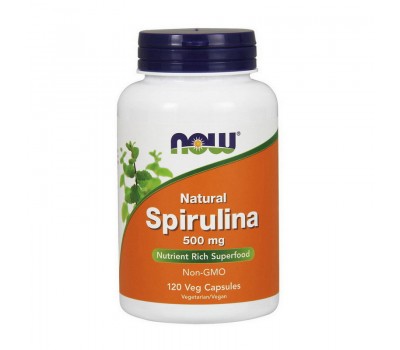 Natural Spirulina 500 mg (120 veg caps)