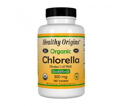 Organic Chlorella 500 mg (180 tabs)