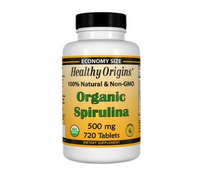 Organic Spirulina 500 mg (720 tabs)