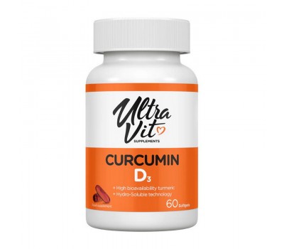 UltraVit Curcumin D3 (60 softgels)