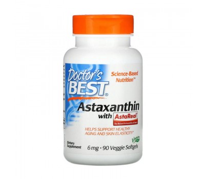 Astaxanthin with AstaReal 6 mg (90 veg softgels)