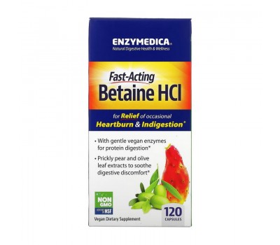 Fast-Acting Betaine HCL (120 caps)