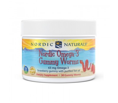 Nordic Omega-3 Gummy Worms (30 gummy worms)
