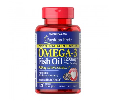 Omega-3 Fish Oil 1290 mg (120 mini softgels)
