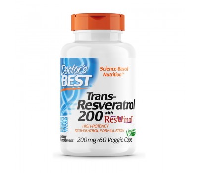 Trans-Resveratrol 200 mg with Reswinol (60 veg caps)
