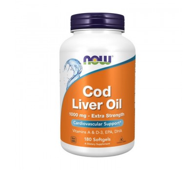 Cod Liver Oil 1000 mg (180 softgels)