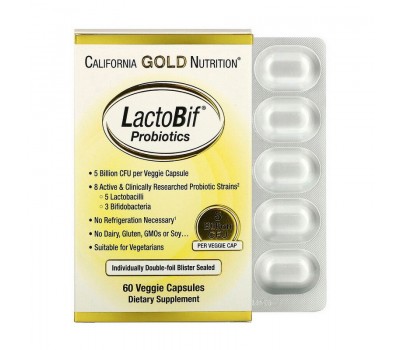 LactoBif Probiotics 5 Billion (60 veg caps)