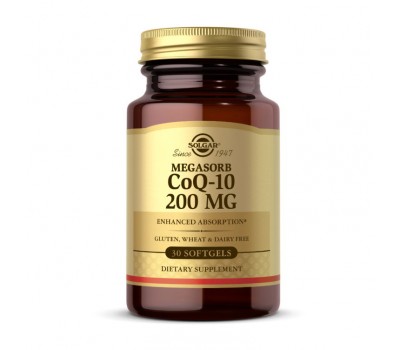 MegaSorb CoQ-10 200 mg (30 softgels)