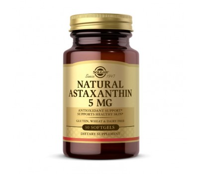 Natural Astaxanthin 5 mg (30 softgels)