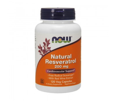 Natural Resveratrol 200 mg (120 veg caps)