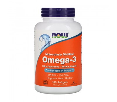 Omega-3 Odor Controlled - Enteric Coated (180 softgels)