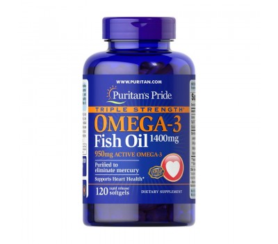 Triple Strength Omega-3 Fish Oil 1400 mg (120 softgels)