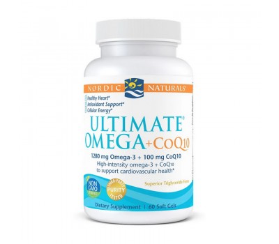 Ultimate Omega 1280 mg + CoQ10 100 mg (60 softgels)