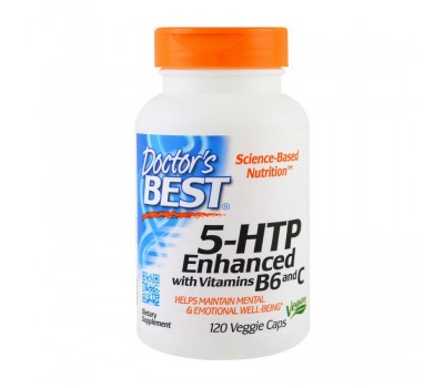 5-HTP Enhanced with Vitamins B6 and C (120 veg caps)