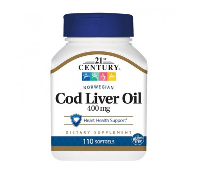 Norwegian Cod Liver Oil 400 mg (110 softgels)