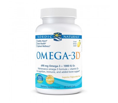 Omega-3D 690 mg + 1000 IU (60 softgels)