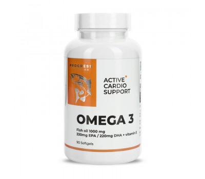 Omega 3 Active Cardio Support + Vitamin E (90 softgels)