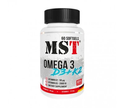 Omega 3 D3+K2 (60 softgels)