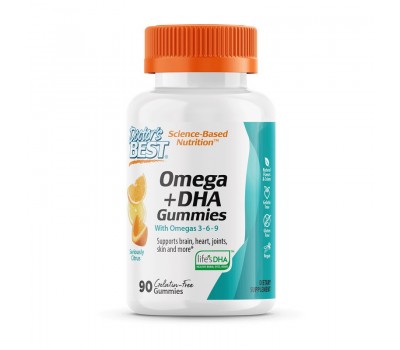 Omega + DHA with Omega 3-6-9 (90 gummies)