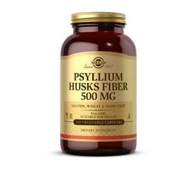 Psyllium Husk Fiber 500 mg (200 veg caps)