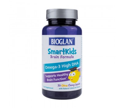 SmartKids Brain Formula Omega-3 High DHA (30 chew caps)