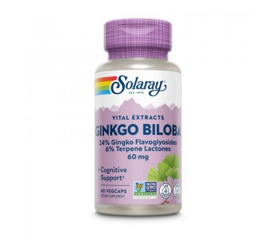 Ginkgo Biloba Leaf Extract (60 veg caps)