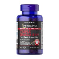 Max. Str. Triple Omega 3-6-9 Fish, Flax & Borage (60 softgels)