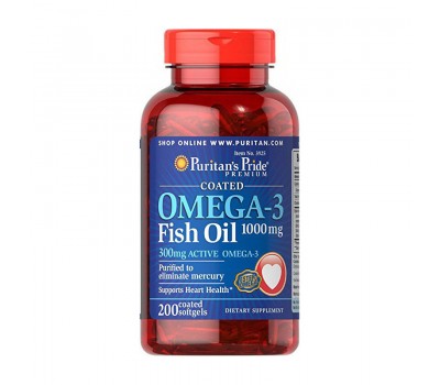 Omega-3 Fish Oil 1000 mg (200 softgels)