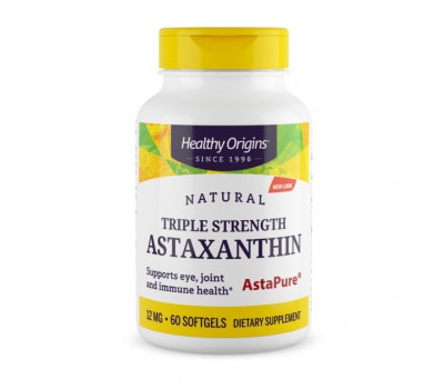 Astaxanthin Triple Strength 12 mg (60 softgels)