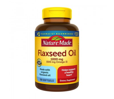 Flaxseed Oil 1000 mg (100 softgels)