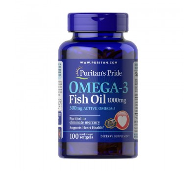 Omega-3 Fish Oil 1000 mg (100 softgels)