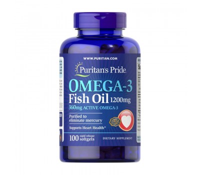 Omega-3 Fish Oil 1200 mg (100 softgels)