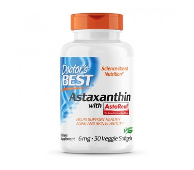 Astaxanthin with Asta Real 6 mg (30 veg softgels)