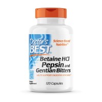 Betaine HCI Pepsin and Gentian Bitters (120 caps)