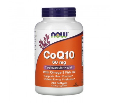 CoQ10 60 mg with Omega-3 (240 softgels)