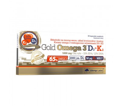 Gold Omega-3 D3+K2 (30 caps)