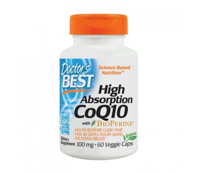 High Absorption CoQ10 with BioPerine 100 mg (60 veg caps)