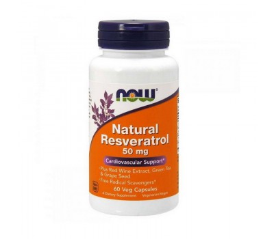 Natural Resveratrol 50 mg (60 veg caps)