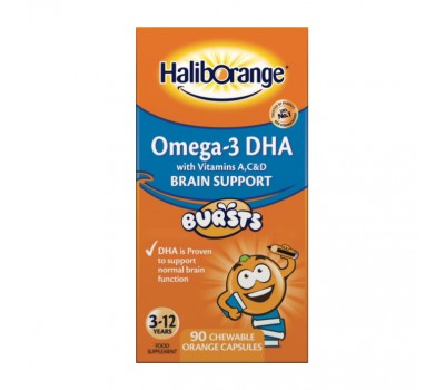 Omega-3 DHA + Vitamins A,C & D Brain Support (90 chew tabs)