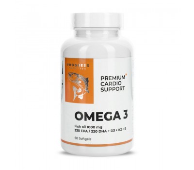 Omega 3 Premium Cardio Support + Vitamin E (60 softgels)