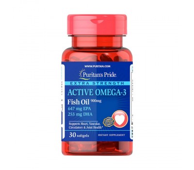 Active Omega-3 Fish Oil 900 mg (30 softgels)