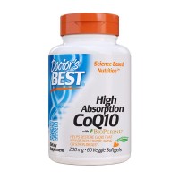 High Absorption CoQ10 200 mg with BioPerine (60 veg softgels)