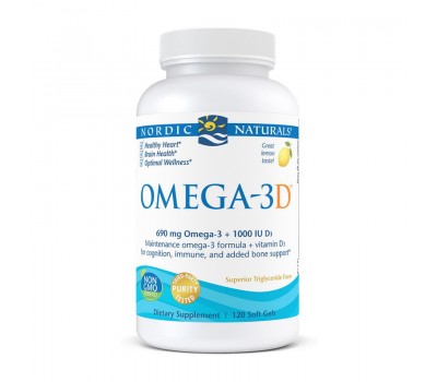 Omega-3D 690 mg + 1000 IU (120 softgels)