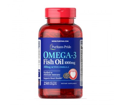 Omega-3 Fish Oil 1000 mg (250 softgels)