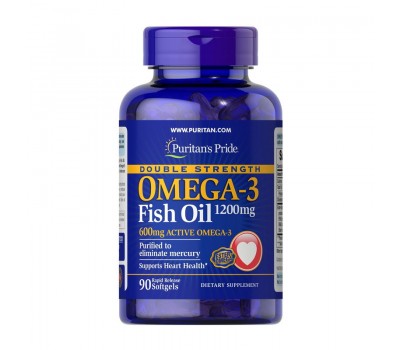 Omega-3 Fish Oil 1200 mg Double Strength (90 softgels)