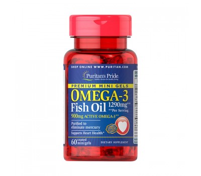 Omega-3 Fish Oil 1290 mg (60 mini gels)