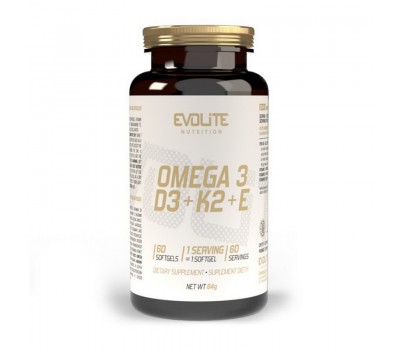 Omega 3 + D3 + K2 + E (60 softgels)