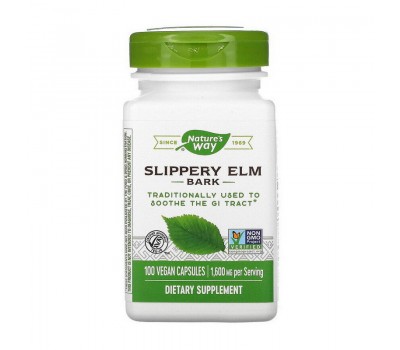 Slippery Elm Bark 1600 mg (100 veg caps)